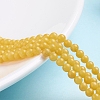 Natural Mashan Jade Round Beads Strands G-D263-4mm-XS07-4