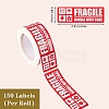 4Roll 4 Style Self-Adhesive Paper Warning Tag Stickers DIY-SZ0007-45-7