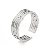 304 Stainless Steel Cuff Adjustable Ring RJEW-Q810-01G-1
