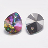 Faceted K9 Glass Rhinestone Charms RGLA-F053-C-001VO-2