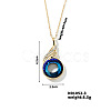 Cute and Stylish Phenix Glass Pendant Necklace ZV1349-3-1