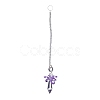 Crystal Fairy Beaded Wall Hanging Decoration Pendant Decoration HJEW-G019-02D-1