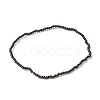 Natural Black Spinel Beads Stretch Bracelet for Women BJEW-JB07420-01-1