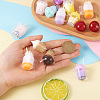 Fashewelry 32Pcs 16 Style Imitation Bubble Tea & Ice Cream Resin Pendants RESI-FW0001-07-5