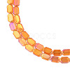 Electroplate Glass Beads Strands EGLA-N008-017-D01-3