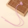 Polyester Chinese Knot Tassel Big Pendants PW-WG21428-04-1