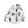 Polycotton(Polyester Cotton) Packing Pouches Drawstring Bags ABAG-T007-02L-2