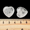 Heart Natural Quartz Crystal Worry Stone G-C134-06A-16-3