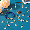 40Pcs 20 Styles Evil Eye Zinc Alloy Enamel Connector Charms ENAM-TA0001-37-15