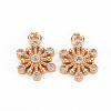 Rack Plating Brass Micro Pave Clear Cubic Zirconia Charms KK-T060-12-RS-2