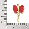 Real 18K Gold Plated Rack Plating Brass Pendants KK-Q009-06G-01-4