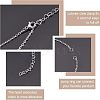 Unicraftale 12Pcs 304 Stainless Steel Box Chains/Venice Chains Bracelets Making MAK-UN0001-18-6