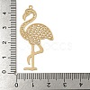 Brass Etched Metal Embellishments Pendants KKC-D001-02KCG-3