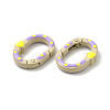 Spray Painted Alloy Spring Gate Rings FIND-A027-02-3