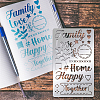 Family Theme Stainless Steel Cutting Dies Stencils DIY-WH0242-249-5