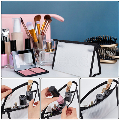 WADORN 3Pcs 3 Style PVC Transparent Waterproof Makeup Storage MRMJ-WR0001-01A-1