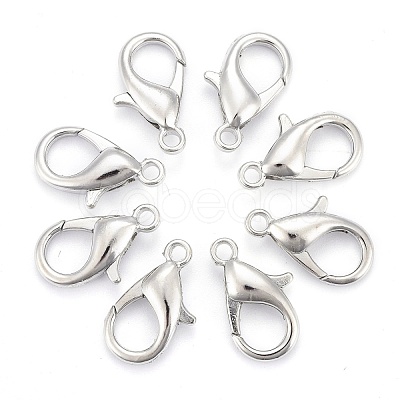 Zinc Alloy Lobster Claw Clasps X-E106-1