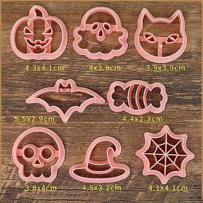 Halloween Plastic Cookie Molds PW-WG8A39C-01-1