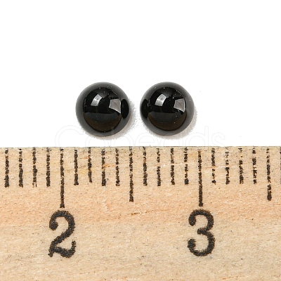 Natural Black Onyx(Dyed & Heated) Cabochons G-H309-03-47-1