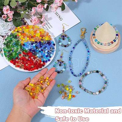 2 Bags Imitation Artificial Crystal Glass Beads GLAA-SZ0001-95C-09-1