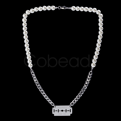 Stainless Steel Curb Chain Necklaces XQ6328-1