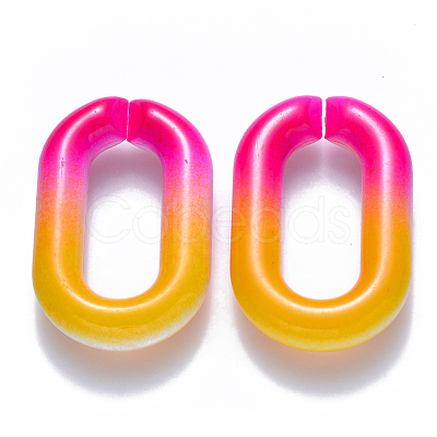 Two Tone Opaque Acrylic Linking Rings OACR-S036-006B-M01-1