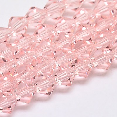 Imitate Austrian Crystal Bicone Glass Beads Strands X1-GLAA-F029-4x4mm-15-1