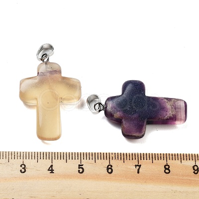 Natural Fluorite Pendants G-A231-02H-1