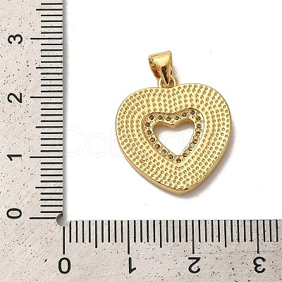 Rack Plating Brass Cubic Zirconia Pendants KK-K385-60G-1