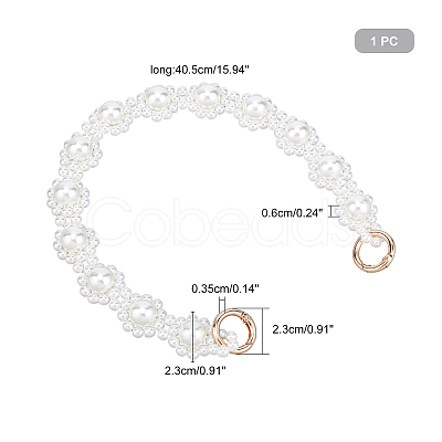 ABS Imitation Pearl Bag Chain FIND-WH0094-69-1