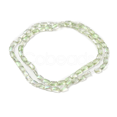 Transparent Electroplate Glass Beads Strands EGLA-I017-03-FR03-1