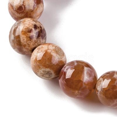 Natural Fire Crackle Agate Beads Strands G-G163-A01-04-1