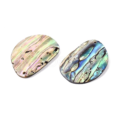 Natural Paua Shell Pendants SHEL-T020-12-1