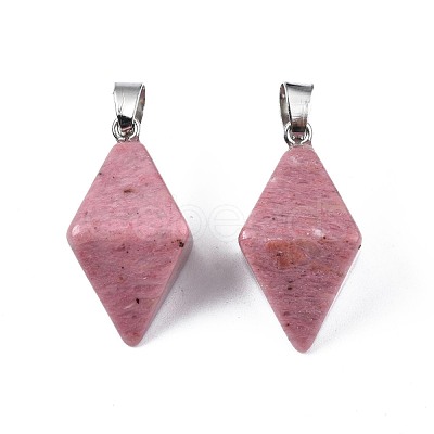 Natural Rhodochrosite Pendants G-N326-107B-1