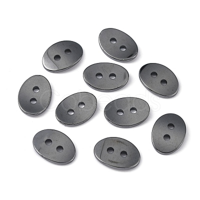 Non-Magnetic Hematite Buttons G-S075-2-1