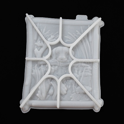 Dog Shape Display Decoration DIY Silicone Mold DIY-K072-02-1