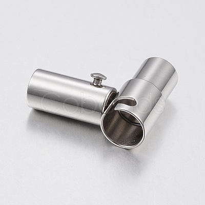 Tarnish Resistant 304 Stainless Steel Column Locking Tube Magnetic Clasps STAS-E089-05C-1