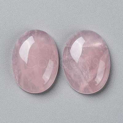 Natural Rose Quartz Cabochons G-L553-41-1