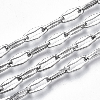 Tarnish Resistant 304 Stainless Steel Link Chains CHS-T003-17P-NF-1