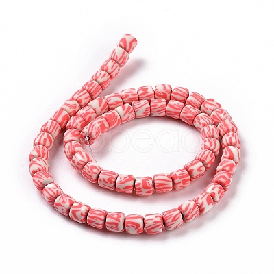 Handmade Polyester Clay Beads Strand X-CLAY-P001-01B-1