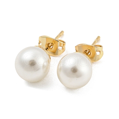 Brass Ear Studs EJEW-P2261-46G-03-1