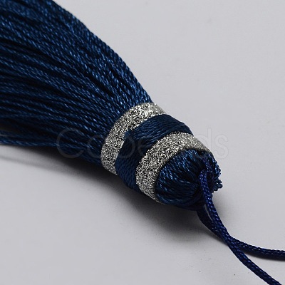 Nylon Tassels Big Pendant Decorations HJEW-L010-12-1