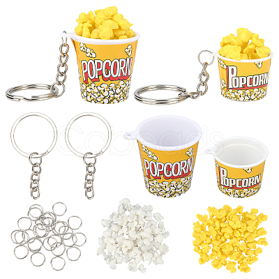 Olycraft DIY Popcorn Cup Keychain Making Kit DIY-OC0008-19-1