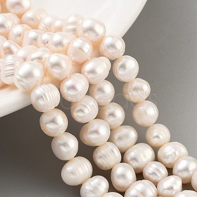 Natural Cultured Freshwater Pearl Beads Strands PEAR-C003-09D-1