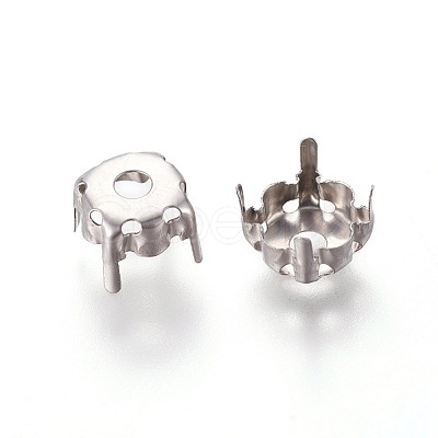 Non-Tarnish 201 Stainless Steel Sew on Prong Settings STAS-L229-03A-1