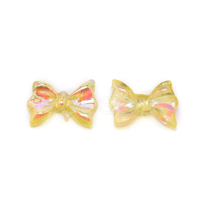 Bowknot Resin Cabochons MRMJ-WH0074-32B-1