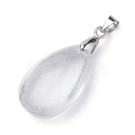 Natural Quartz Crystal Gemstone Pendants X-G-S243-30-1