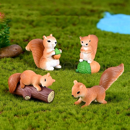 Mini Resin Squirrels MIMO-PW0003-173A-1