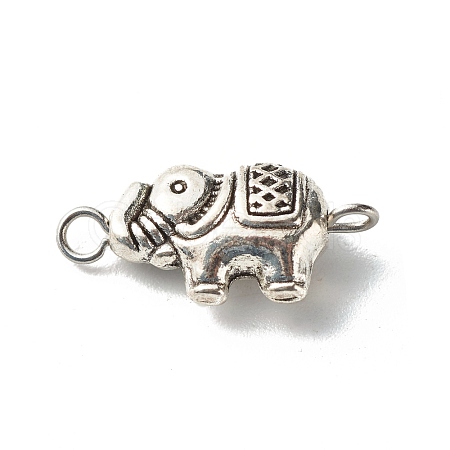 Tibetan Style Alloy Elephant Beads Links PALLOY-JF00951-1