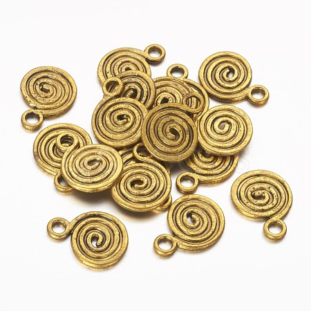 Tibetan Style Alloy Antique Golden Pendants X-GLF0135Y-NF-1